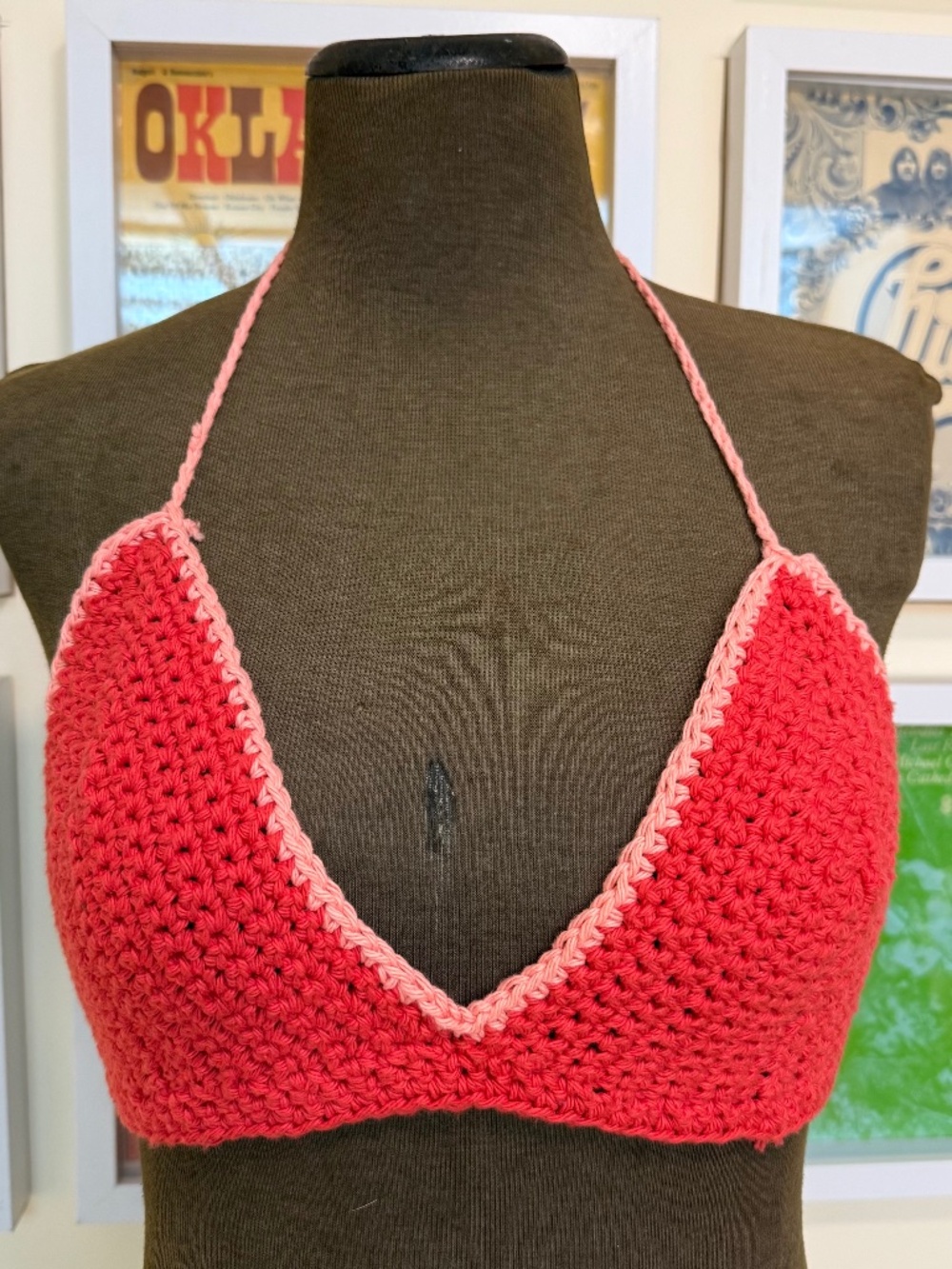 🌺 Crochet Halter Bralette Top 🌺